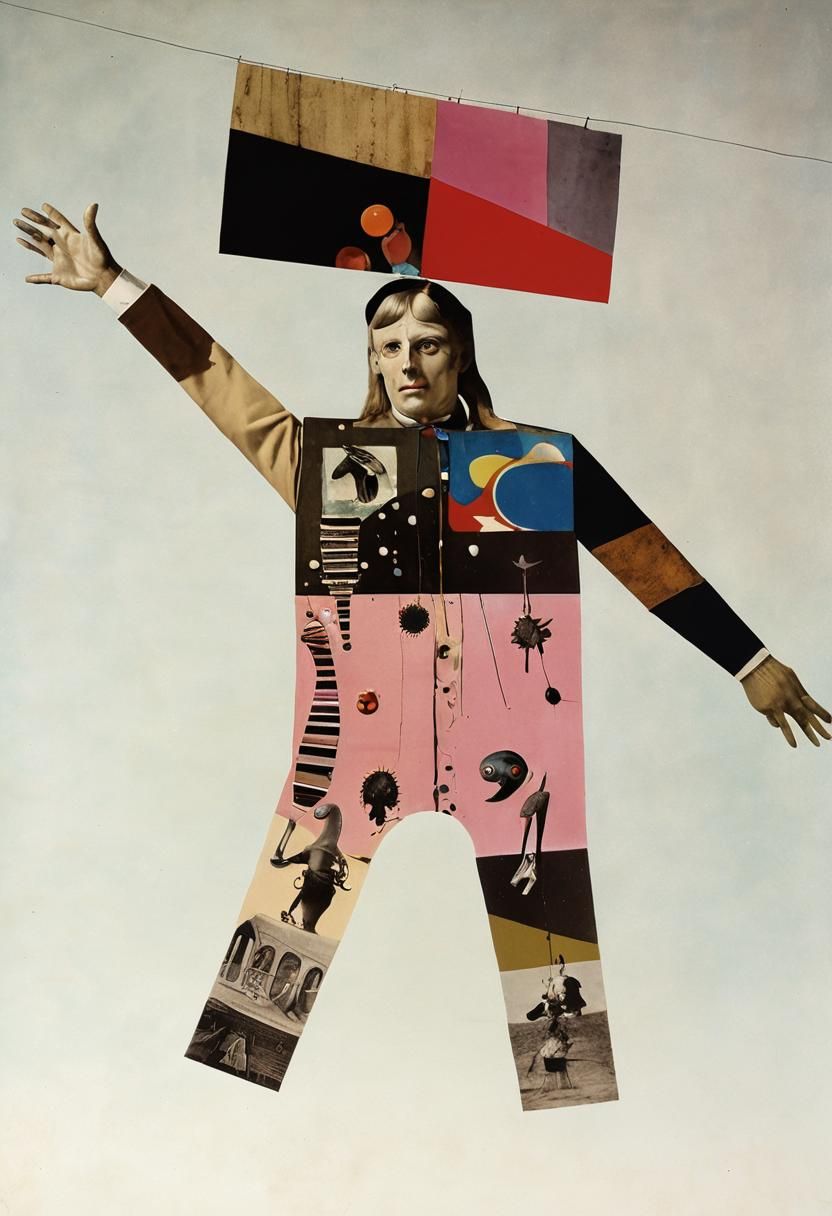 Surreal Creature Collage in Dada Style