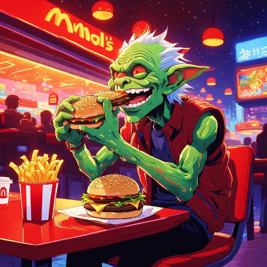 Goblin's McDonald's Feast: Anime Key Visual