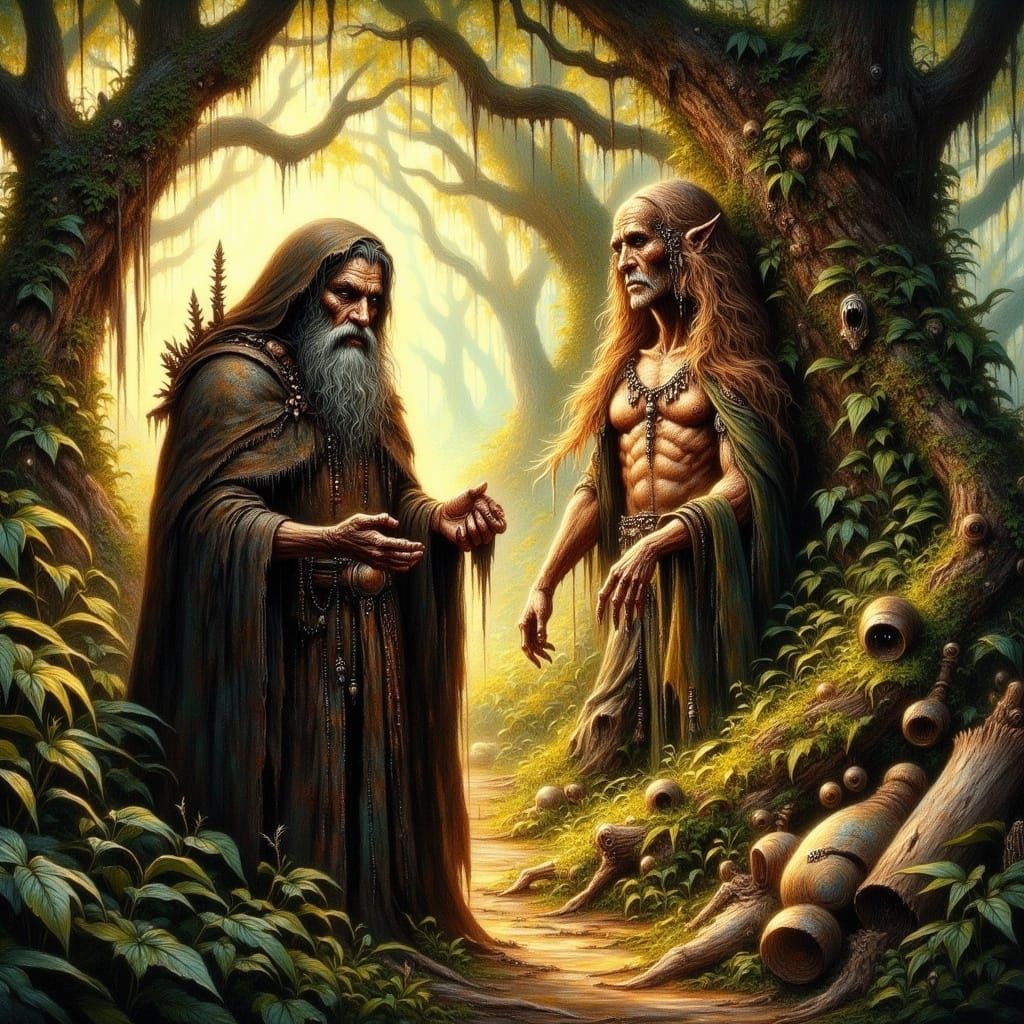 Gimli and Galadriel in Lothlórien: A Gift of Light