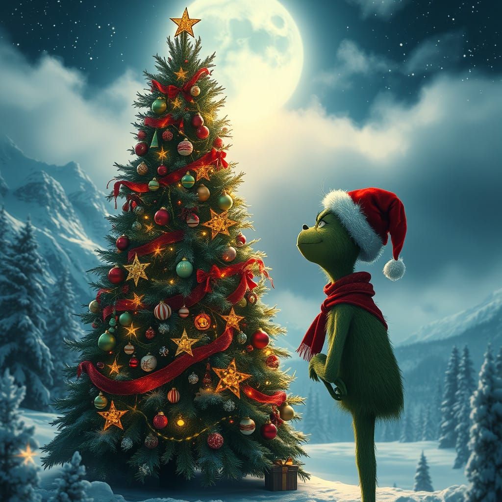 Whimsical Christmas Wonderland in Epic Cinematic Style