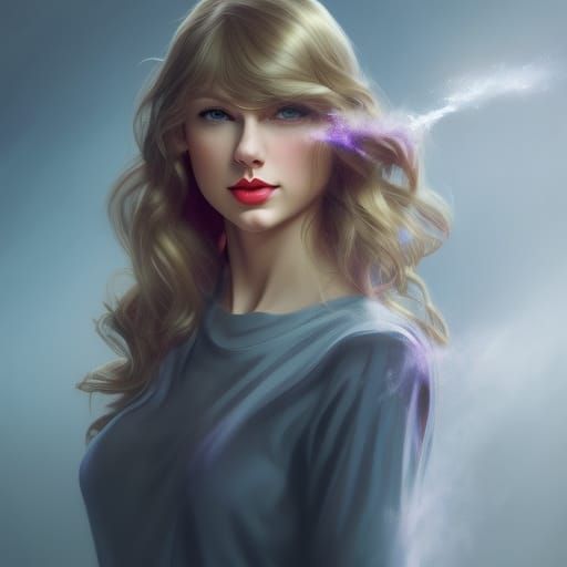 Taylor Swift Portrait in Art Nouveau Style