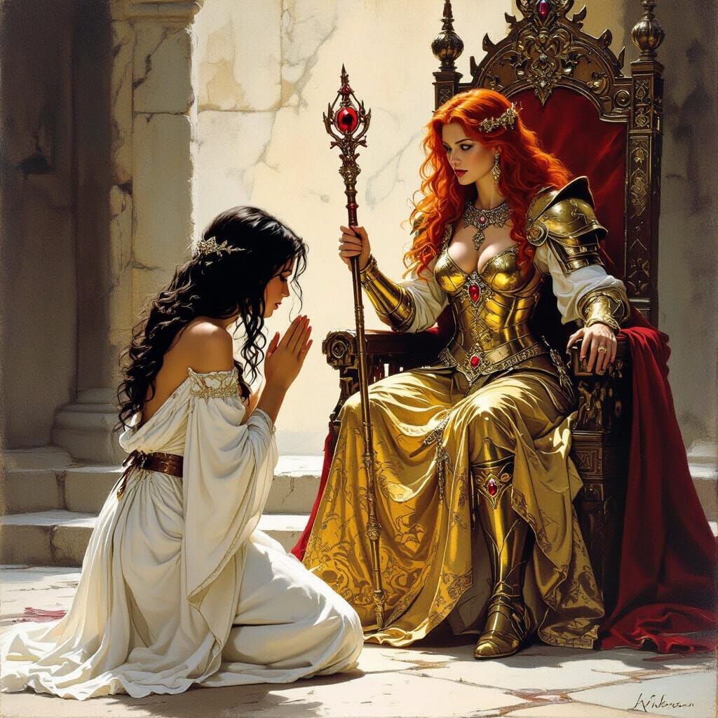 Queen's Mercy: A Fantasy Scene