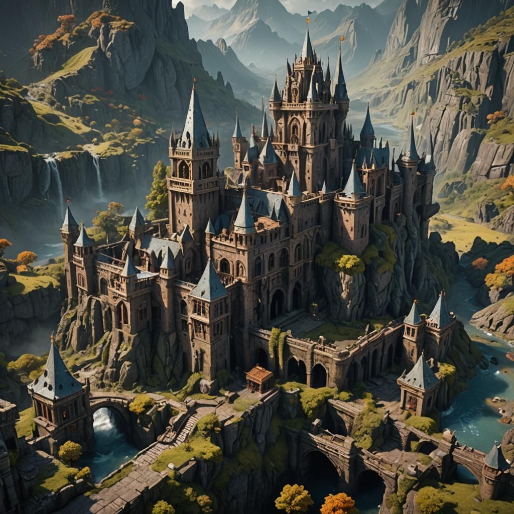 Fantastical Matte Painting in Deep Color