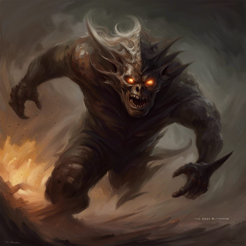 Sinister Race in Dark Fantasy Style