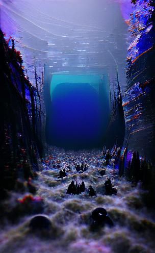 Abstract Image of a Deep Abyss
