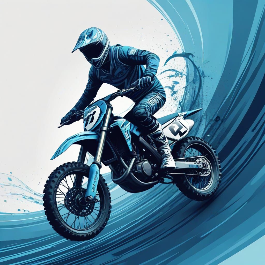 motocross sport poster