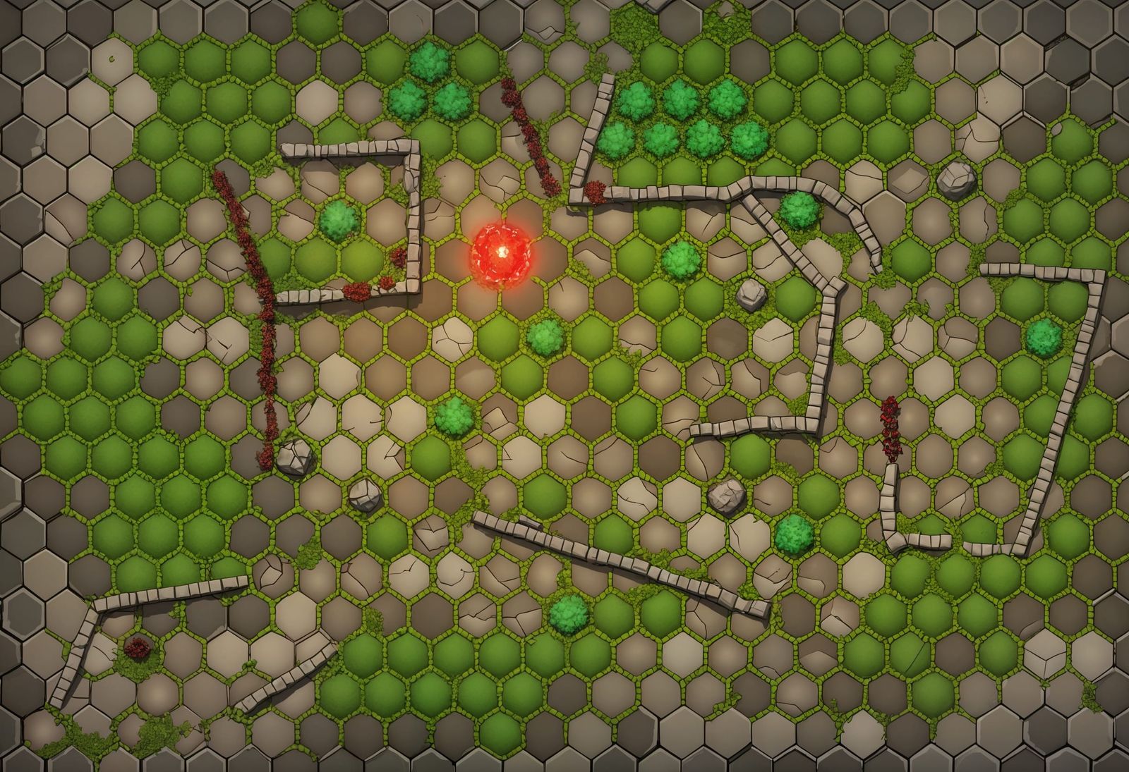 Magical Ruin D&D Encounter Map