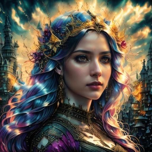 Hyperrealistic Portrait of a Woman with Intricate Details