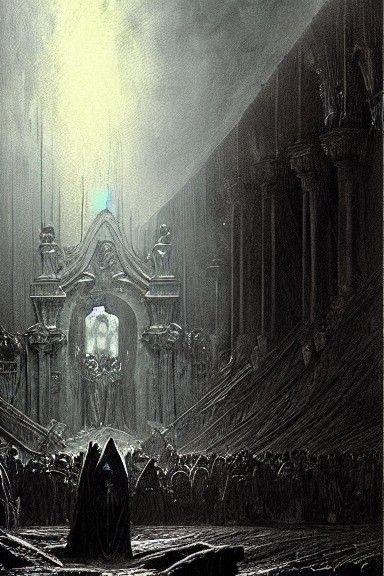 Sinister Entrance to Hell: A Dark Fantasy Horror