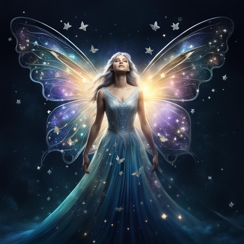 The Fairy of harmony happiness and healing detailed mat...