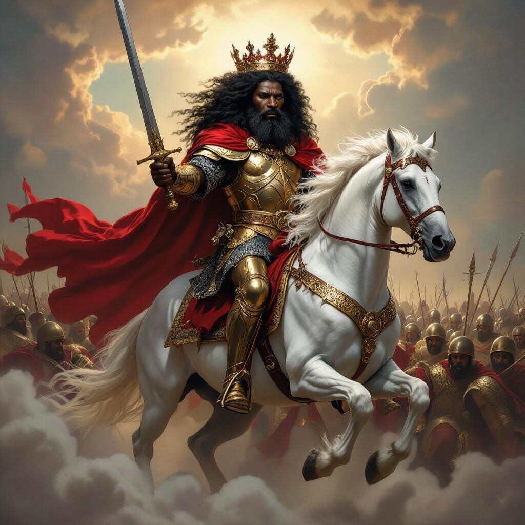 Lion of Judah Descends on Horse with Armies