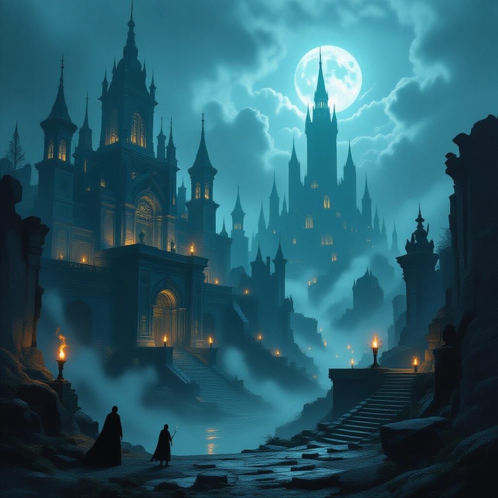 Mystical Underworld Fantasy Landscape
