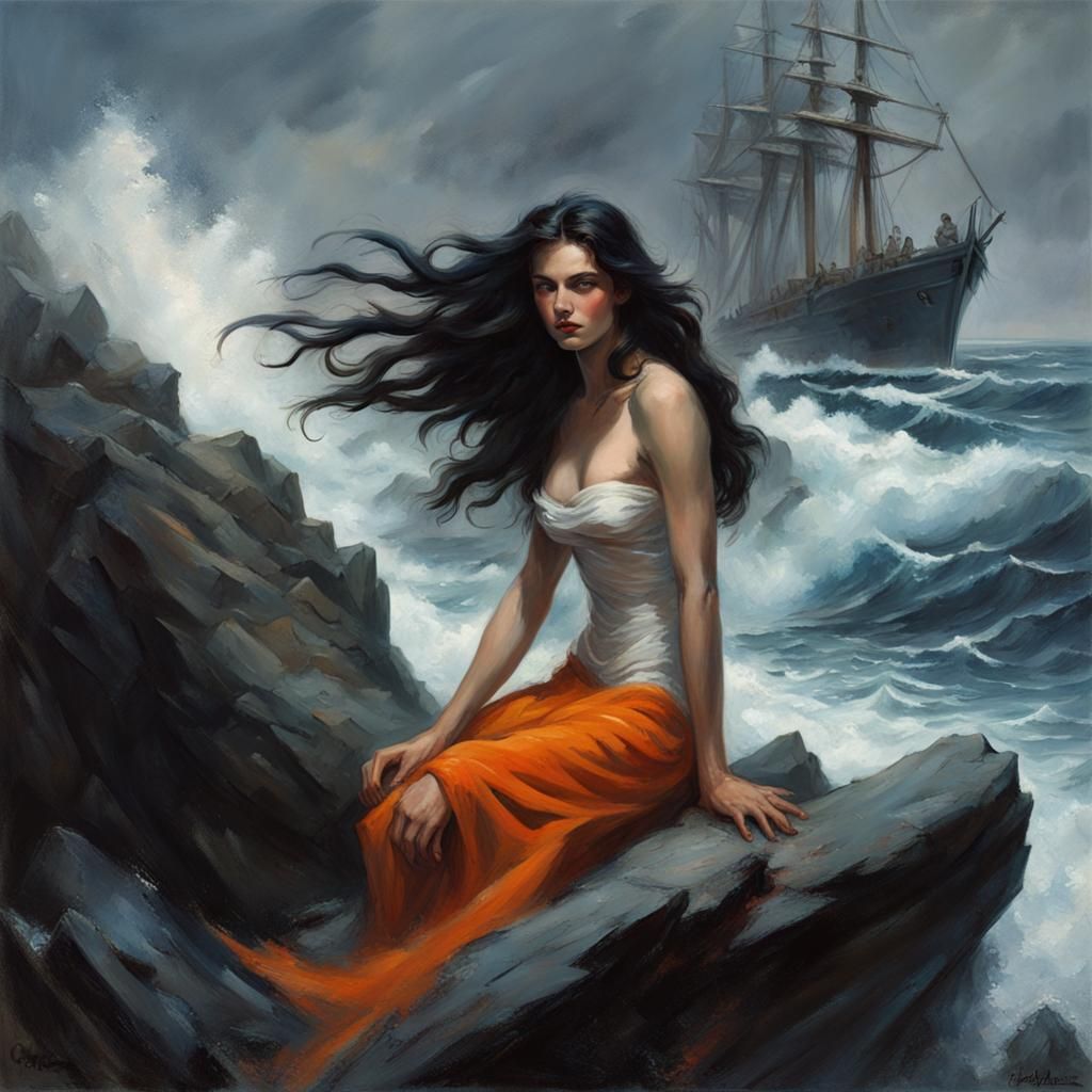 Sirens Luring Sailors from the Sea