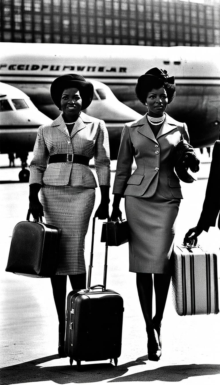 African American Women Traveling in the 1960s