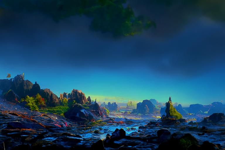 Impossible Vista Render: Detailed Digital Landscape