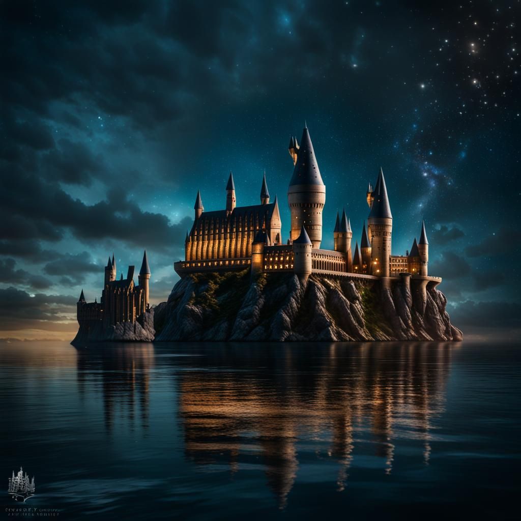 Hogwarts-Inspired Flying Cruise Ship: Professional Photograp...