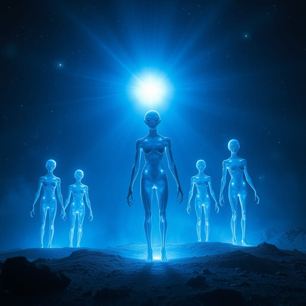 Pleiadian Lightworkers: Tall Blue Beings Arrive