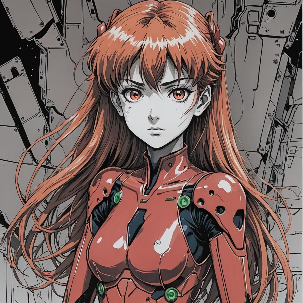 Neon Genesis Evangelion Asuka Langley by Junji Ito