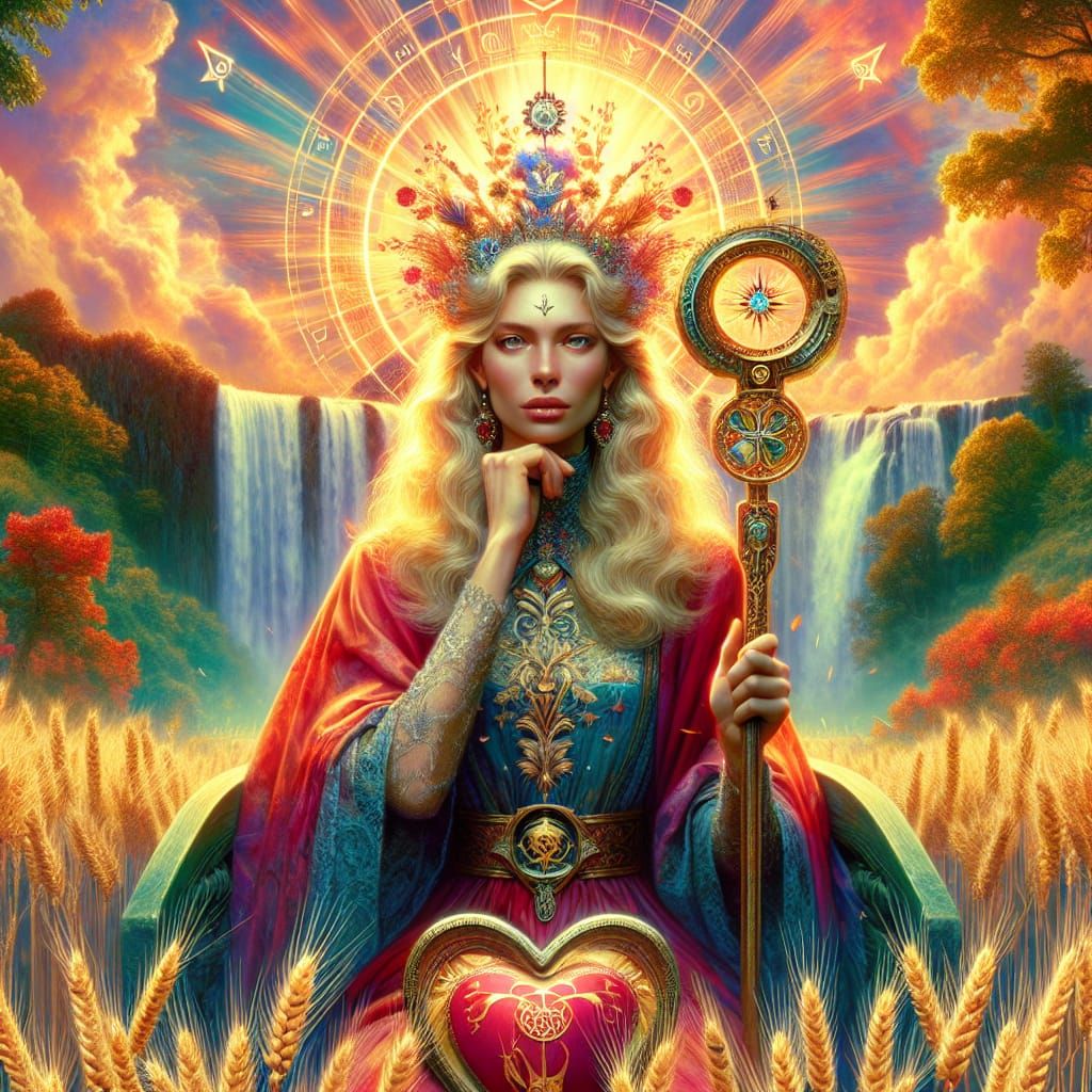 The Empress in Concept Art Style