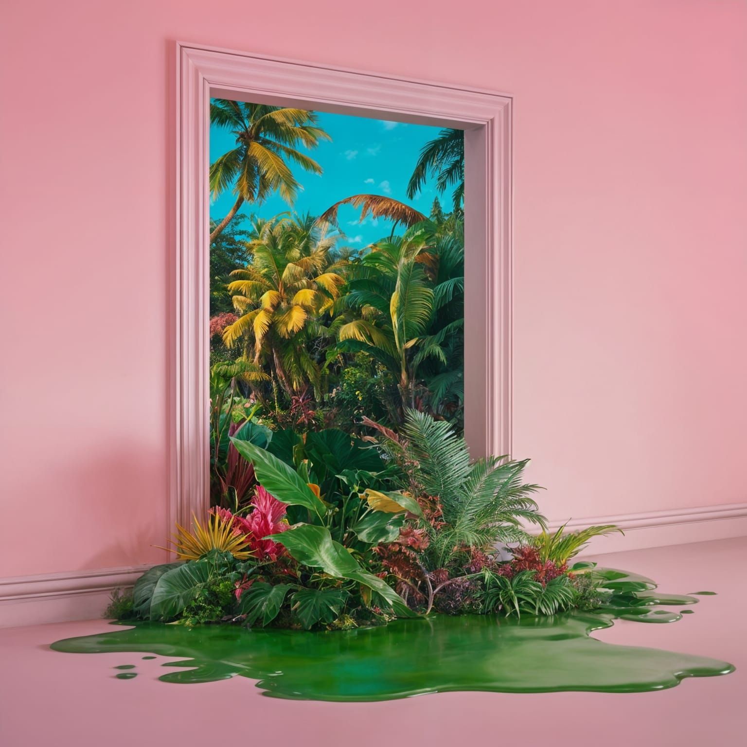 Surreal Jungle Dreamscape Splitting Reality