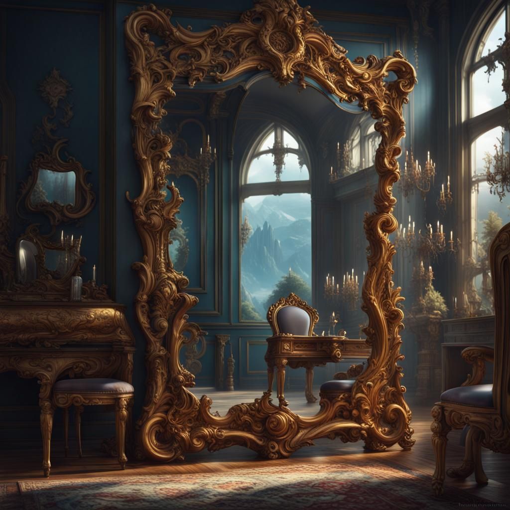 Warped Mirror World: Detailed Matte Painting