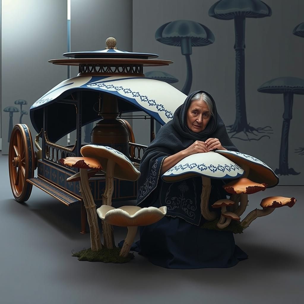 Romanian Artisans Nurturing Giant Mushrooms