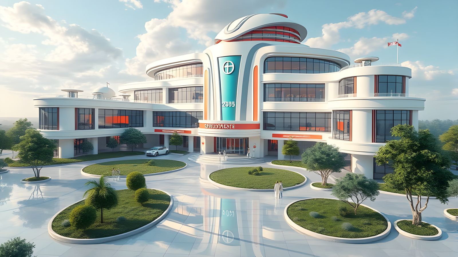 Future Hospital in a Futuristic Metropolis