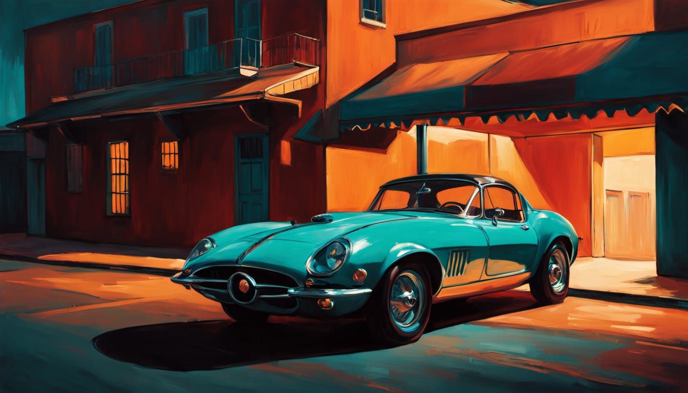 Sultry Luchadora in Moody Oil Painting