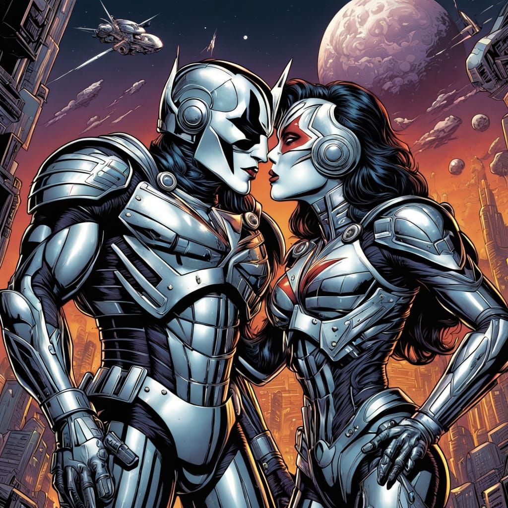 Isolated Figure in a Futuristic Setting