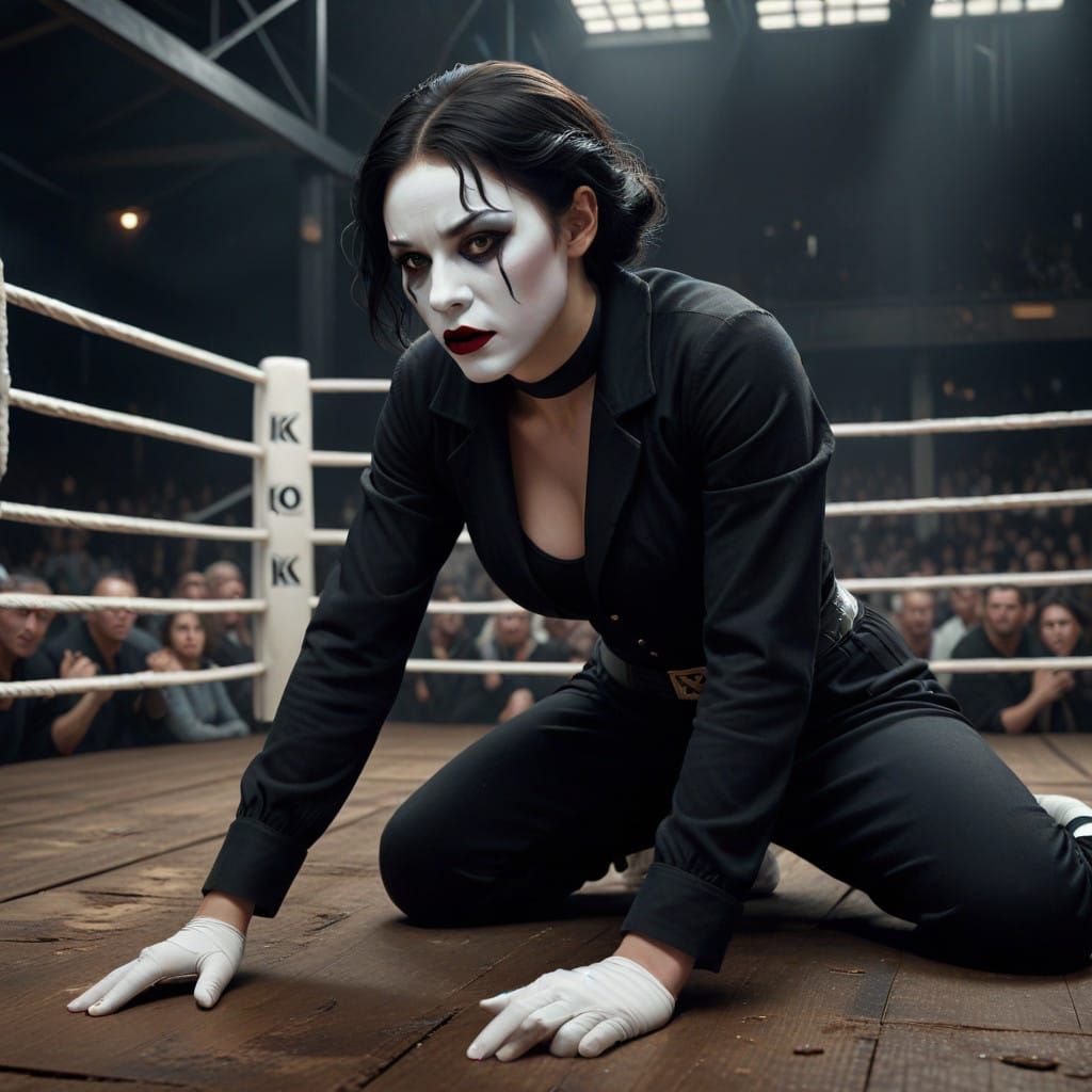 Mime Boxer in the Ring