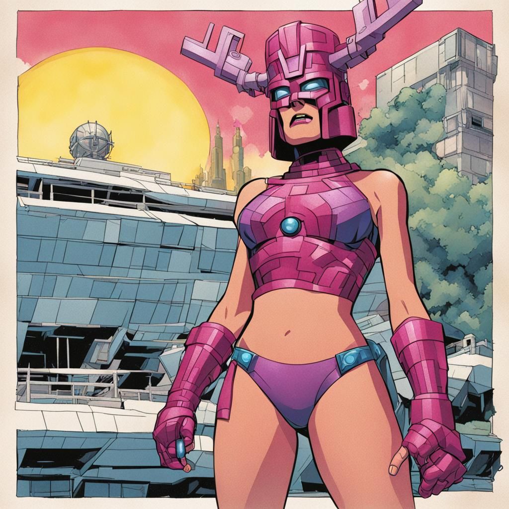 Galactus in a Bikini: A Cosmic Beach Day