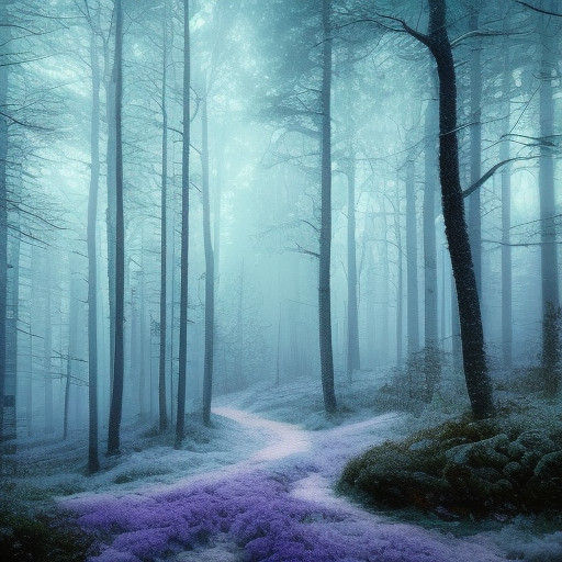 Ethereal Fantasy Forest Under the Enchanted Moon