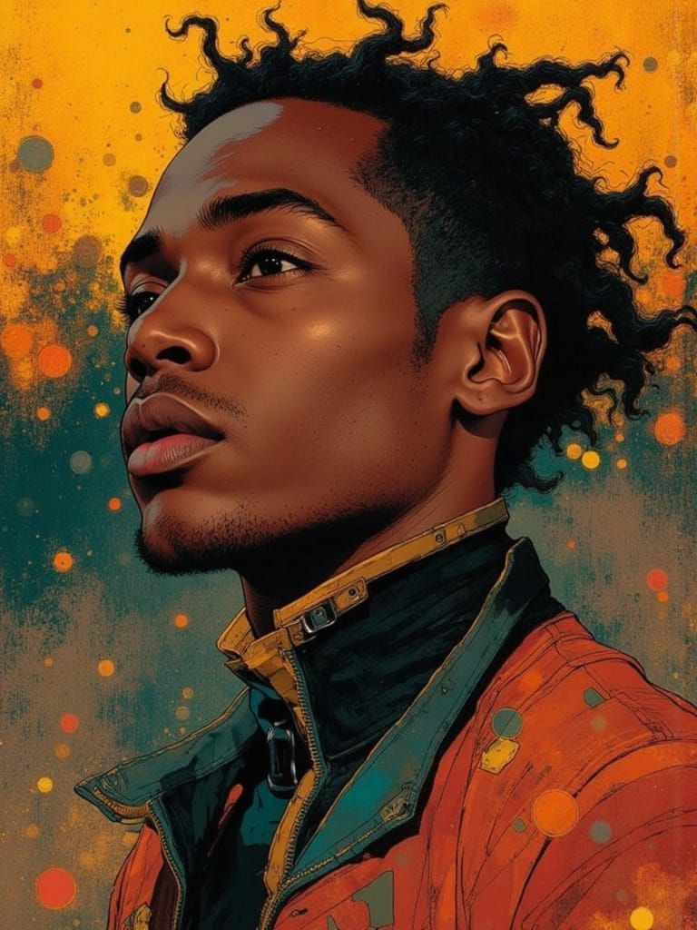 <lora:Nivis:0.3> <lora:Venae:0.5> <lora:Virgulta:0.75>[modern styles, stylized scifi illustration, dark comic, close up ...