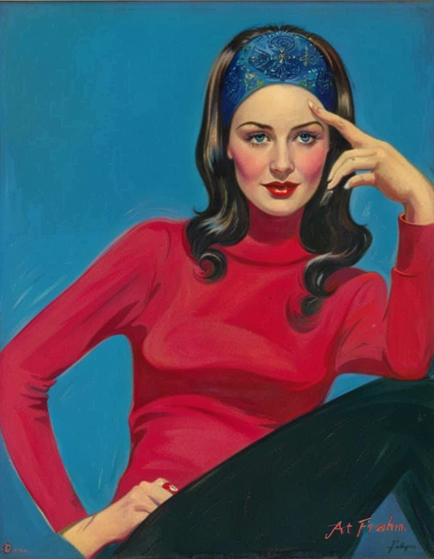 Retro Illustration in Art Frahm Style