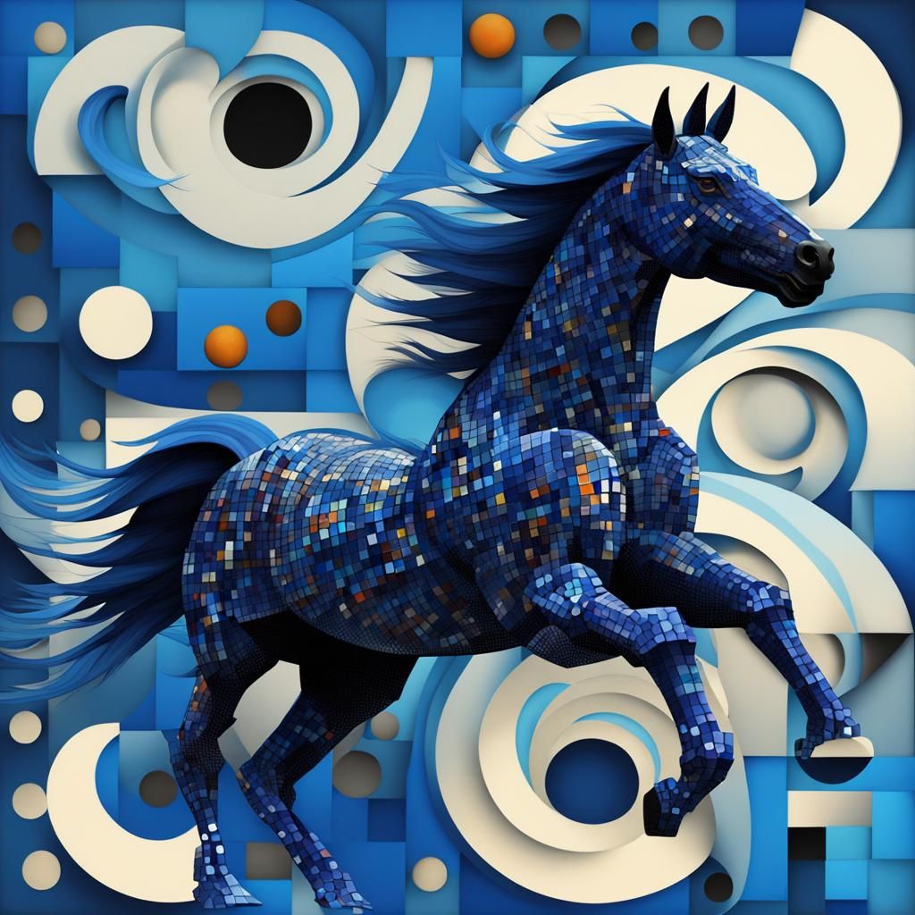 🐎🫏THE BLUE HORSE 1 BY KAROL BAK🫏🐎