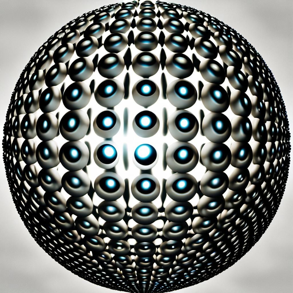 Surreal Orbs within Orbs: Optical Illusion