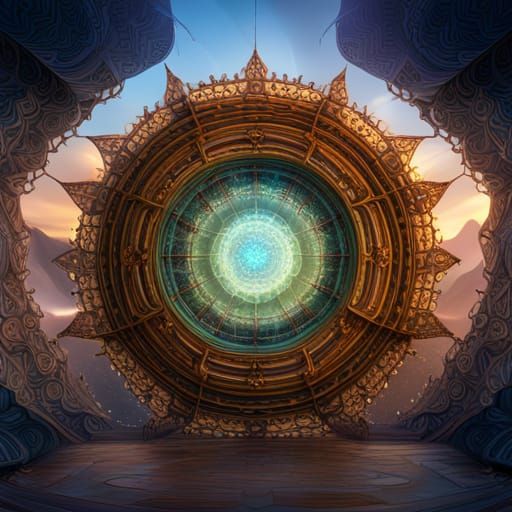 Intricate Mandalas in Detailed Matte Painting