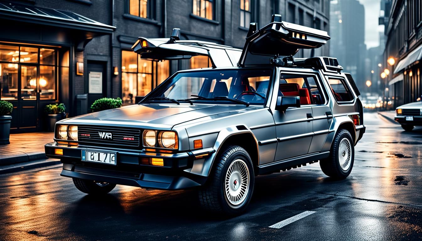 Hyperrealistic DeLorean G-Wagon Concept Car