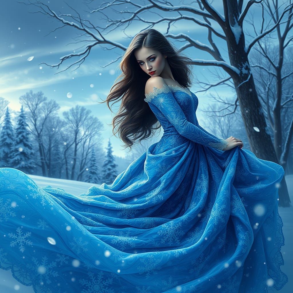 Ethereal Winter Goddess in Stunning 4K UHD