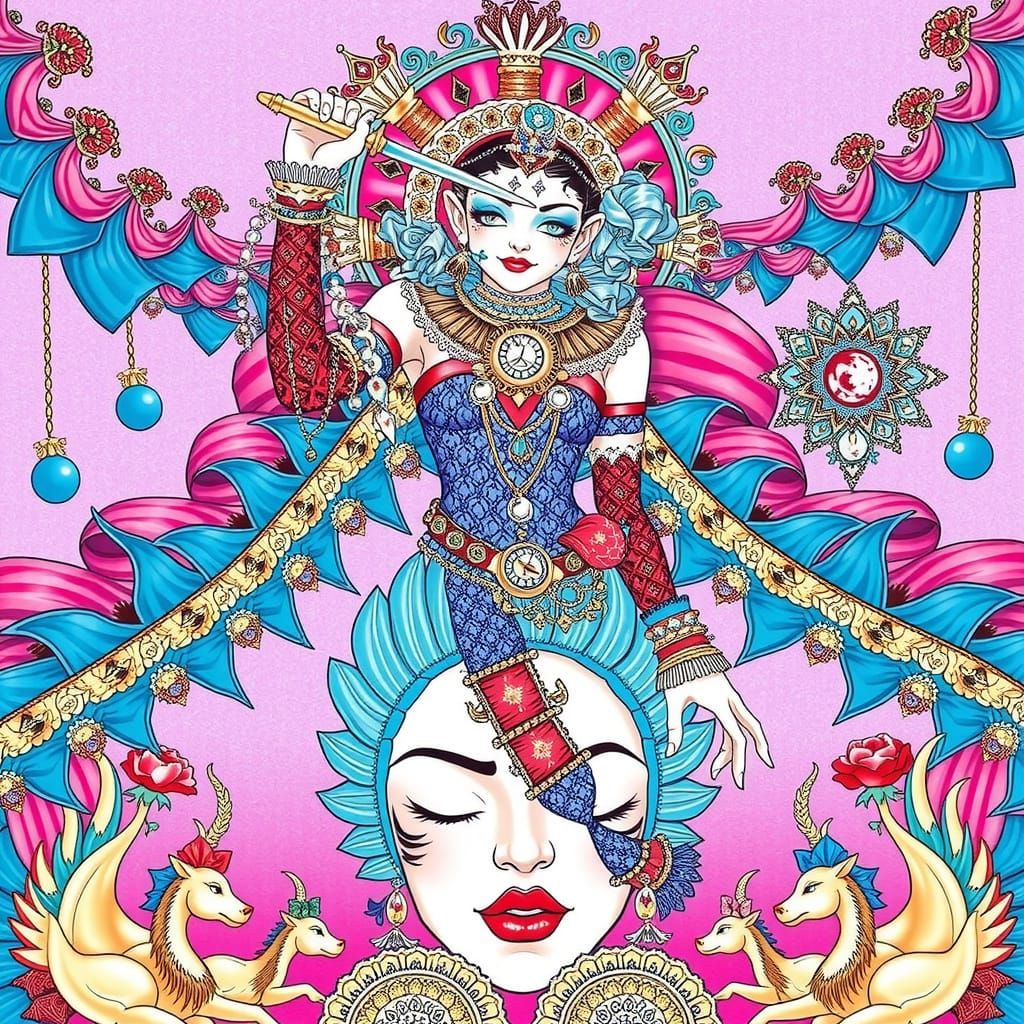 Ethereal Masterpiece in Opulent Style