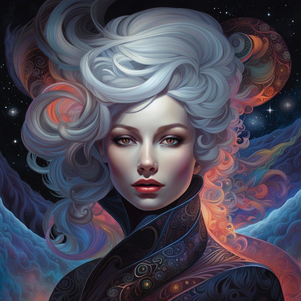 Mysterious Stranger in Gothic Fantasy Style