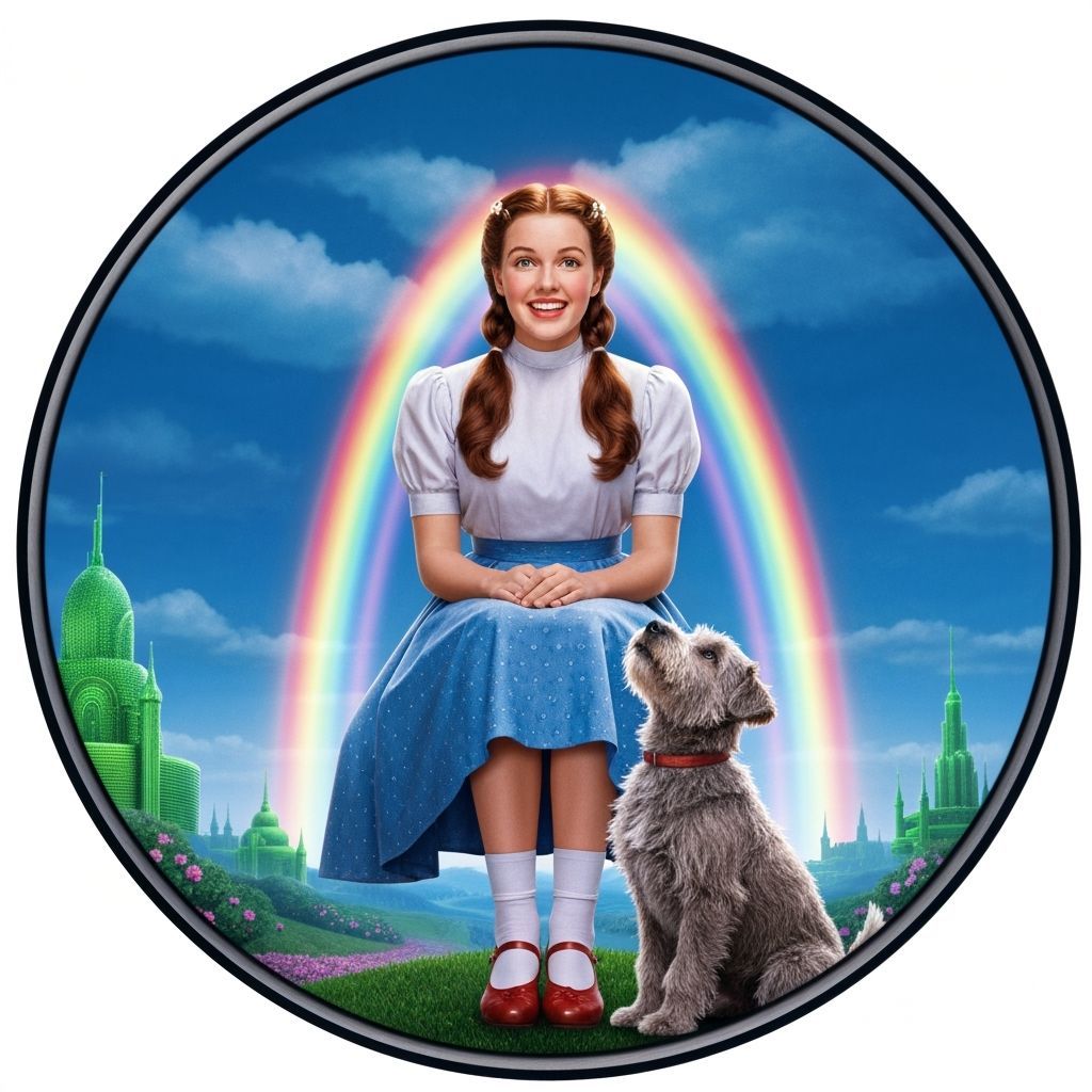 The Wizard of Oz, Toto beneath the rainbow 🌈