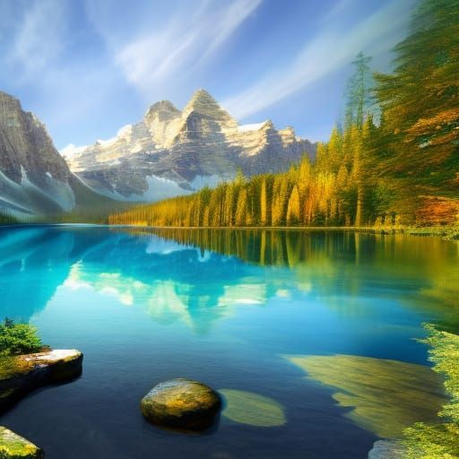 Sci-Fi Alien Zen Garden with Cosmic Sky