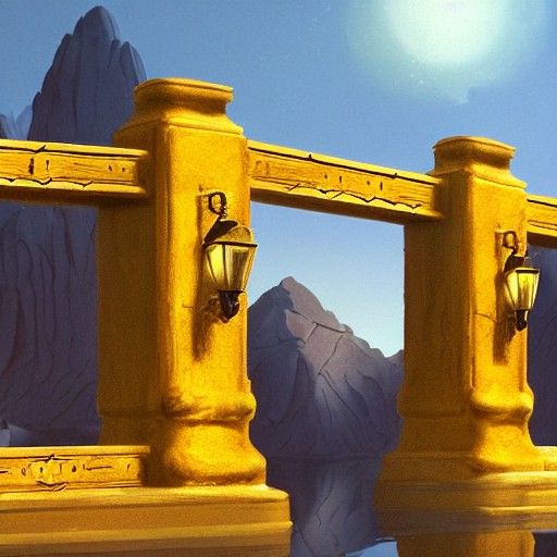 Detailed Matte Painting of Golden Gates