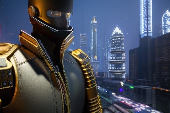 Cyberpunk soldier
