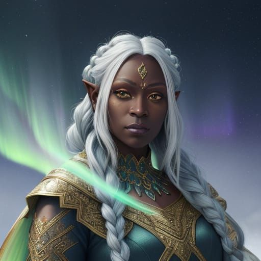 Surreal Goddess in Winter Wonderland