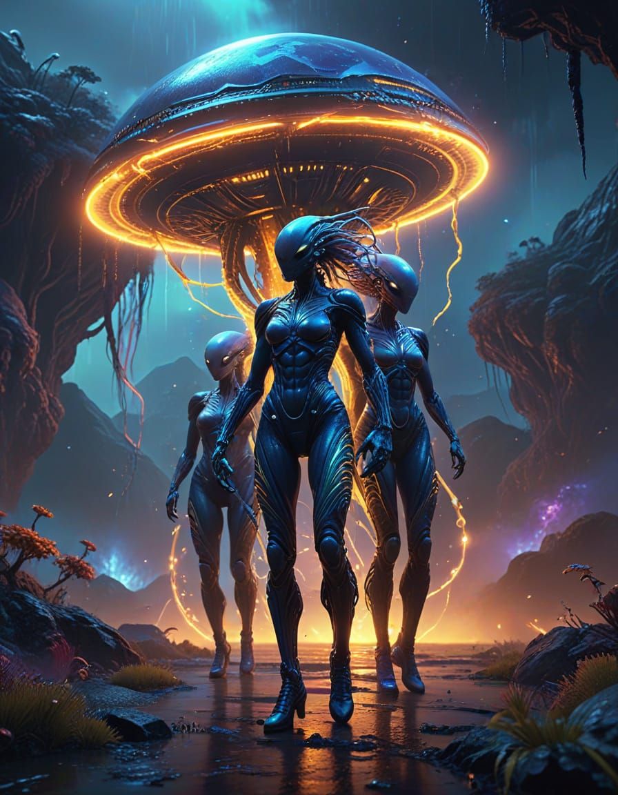 Aliens Land on Earth: Fantasy Concept Art