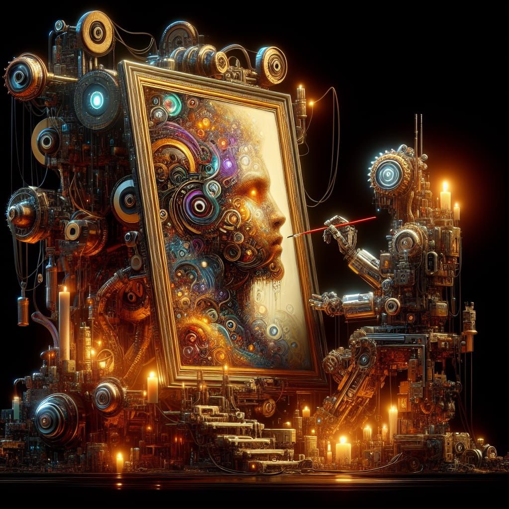 NightCafe Automator's Self-Portrait Inspires New Artists