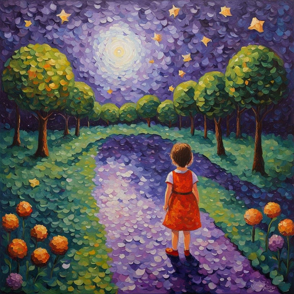 Singing to a Lost Self in a Neo-Impressionist Wonderland