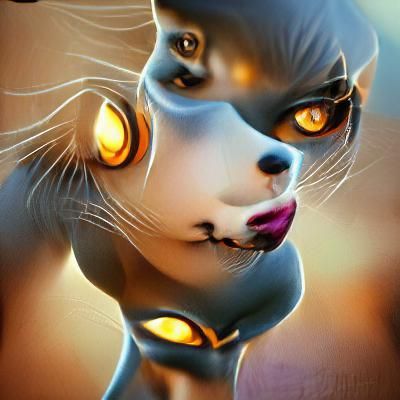 Anthropomorphic Cat Concept Art in Unreal Engine